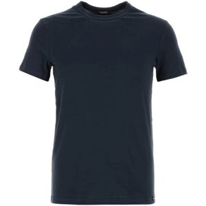 Tom Ford - T-shirt - Blauw - Katoen