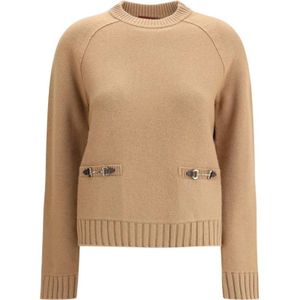 Gucci, Dames, Truien, Bruin, Maat: M Wol,