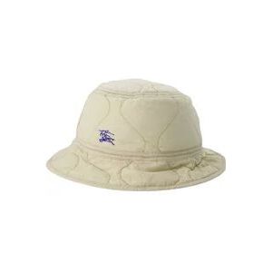 Burberry Gewatteerde Bucket Hat - Nylon - Beige , Beige , unisex , Maat: L
