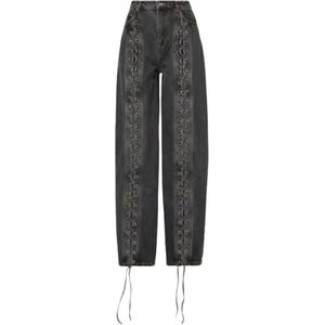 Rotate Birger Christensen, Dames, Jeans, Grijs, Maat: W28 Katoen,