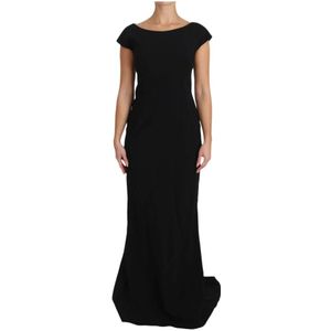 Dolce Gabbana - Maxi Dress - Zwart - Formele Stijl