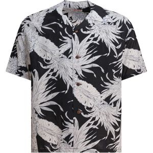 Sun Surf, Heren, Overhemden, Zwart, Maat: L Lame,