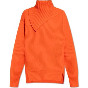 Jil Sander, Dames, Truien, Oranje, Maat: S Wol,