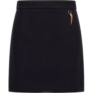 Roberto Cavalli, Dames, Rokken, Zwart, Maat: XS Katoen,