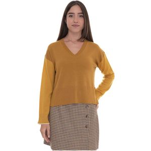 Pennyblack, Dames, Truien, Geel, Maat: XL Wol,