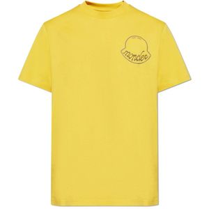 Moncler - Logo T-Shirt - Geel - Katoen