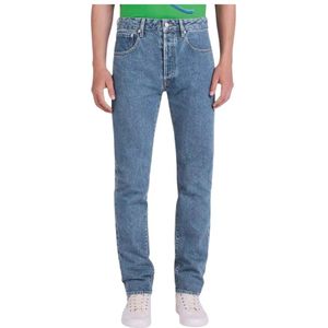 Kenzo, Heren, Jeans, Blauw, Maat: W34 Katoen,