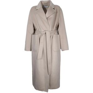 Kaos, Dames, Mantels, Beige, Maat: M Wol,