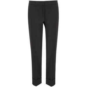 Ermanno Scervino, Dames, Broeken, Zwart, Maat: S Poliester,