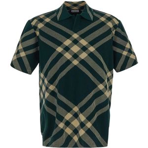 Burberry, Heren, Tops, Veelkleurig, Maat: M Wol,