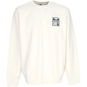 Obey, Heren, Sweatshirts & Hoodies, Beige, Maat: XS Katoen,