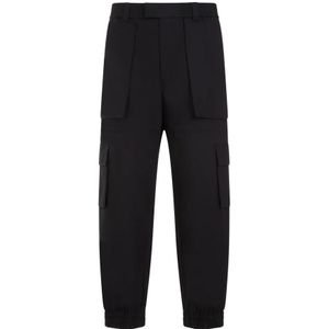 Alexander McQueen, Heren, Broeken, Zwart, Maat: L Katoen,