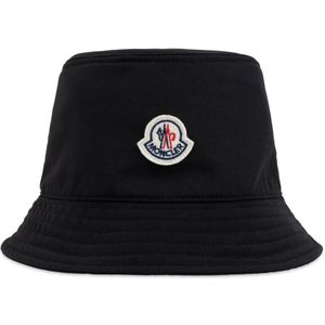 Moncler Pet met logopatch , Black , Dames , Maat: M