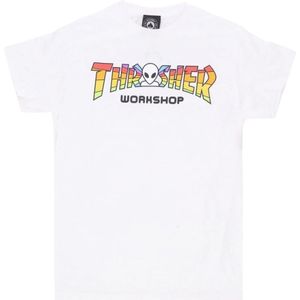 Thrasher, Heren, Tops, Wit, Maat: XL Katoen,