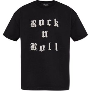 Zadig & Voltaire, Heren, Tops, Zwart, Maat: M Katoen,