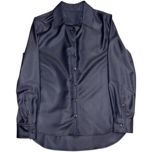 Nine In The Morning, Dames, Blouses & Shirts, Blauw, Maat: XS