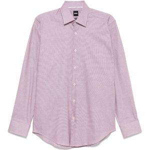 Hugo, Heren, Overhemden, Rood, Maat: 3XL Katoen,