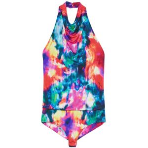 Patrizia Pepe, Dames, Tops, Veelkleurig, Maat: M Polyamide,