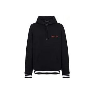 Balmain Handtekening hoodie , Black , Heren , Maat: 3XL