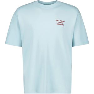 Drole de Monsieur, Heren, Tops, Blauw, Maat: S Katoen,