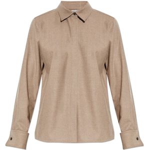 Max Mara, Dames, Blouses & Shirts, Bruin, Maat: XS Kasjmier,
