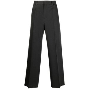 Valentino Garavani, Heren, Broeken, Grijs, Maat: M Wol,
