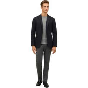 Boglioli, Heren, Jassen, Grijs, Maat: M Wol,