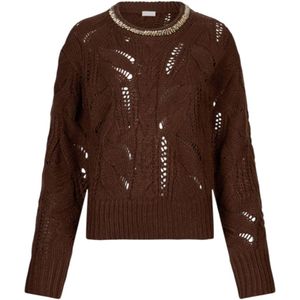 Liu Jo, Dames, Truien, Bruin, Maat: XS Wol,