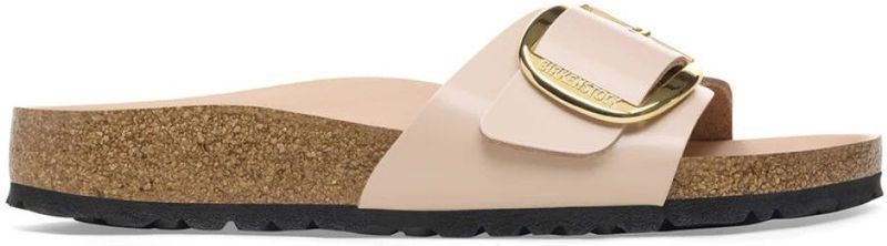 Damessandalen Birkenstock Madrid Big Buckle Natural Leather Patent