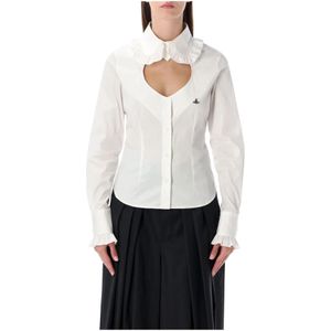 Vivienne Westwood, Dames, Blouses & Shirts, Wit, Maat: S Katoen,