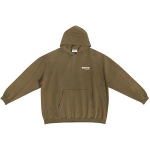 Balenciaga, Heren, Sweatshirts & Hoodies, Grijs, Maat: XS Katoen,