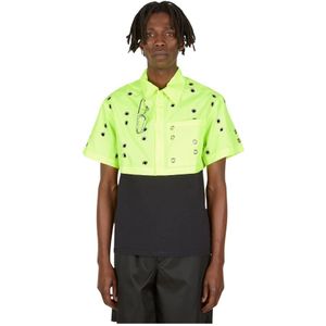 Studio Alch, Heren, Overhemden, Geel, Maat: S