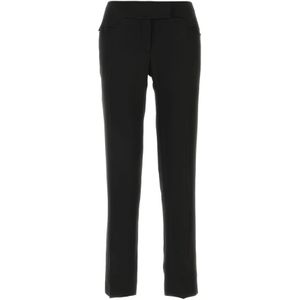 Tom Ford, Dames, Broeken, Zwart, Maat: 2XS Viscose,