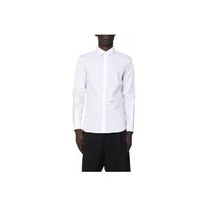 Dsquared2 Elegante Formele Overhemd Upgrade , White , Heren , Maat: M