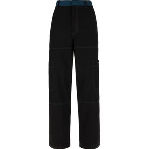 Off White, Heren, Broeken, Zwart, Maat: M Katoen,