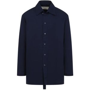 Mordecai, Heren, Overhemden, Blauw, Maat: S