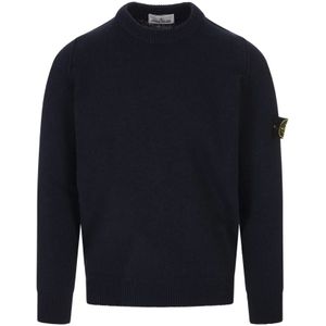 Stone Island, Heren, Truien, Zwart, Maat: L Wol,