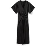 Sofie Schnoor - Maxi-jurk - Zwart - ½ Lange Wijde Mouwen - 100% Polyester