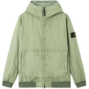 Stone Island, Heren, Jassen, Groen, Maat: 2XL Polyamide,