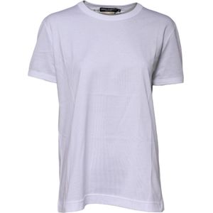 Dolce & Gabbana, Dames, Tops, Wit, Maat: S Katoen,