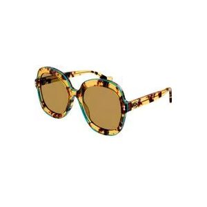Gucci Zonnebril , Yellow , Dames , Maat: 57 MM