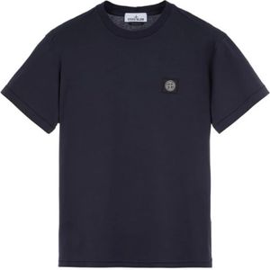 Stone Island, Heren, Tops, Blauw, Maat: S Katoen,