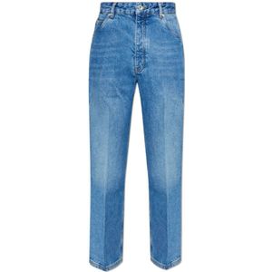 Studio Nicholson, Heren, Jeans, Blauw, Maat: S Denim,