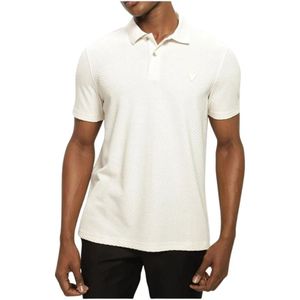 Guess, Heren, Tops, Beige, Maat: M Katoen,