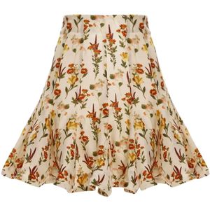 Agua by Agua Bendita, Dames, Rokken, Veelkleurig, Maat: M Linnen,