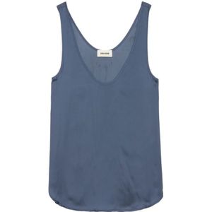 Zadig & Voltaire, Dames, Tops, Blauw, Maat: L
