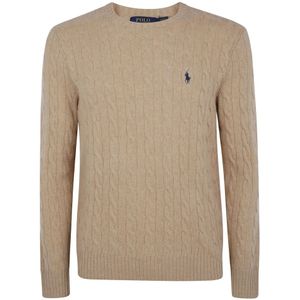 Polo Ralph Lauren, Heren, Truien, Bruin, Maat: M Wol,