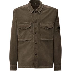 C.p. Company, Heren, Jassen, Grijs, Maat: M Corduroy,