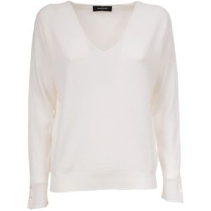 Gran Sasso, Dames, Truien, Wit, Maat: M Kasjmier,