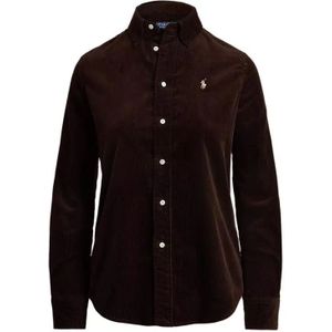 Polo Ralph Lauren - Woven Shirt - Donkerbruin - Dames